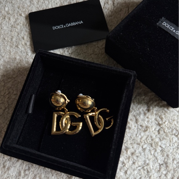 Dolce & Gabbana Accessories - Dolce & Gabbana Gold Logo Earrings